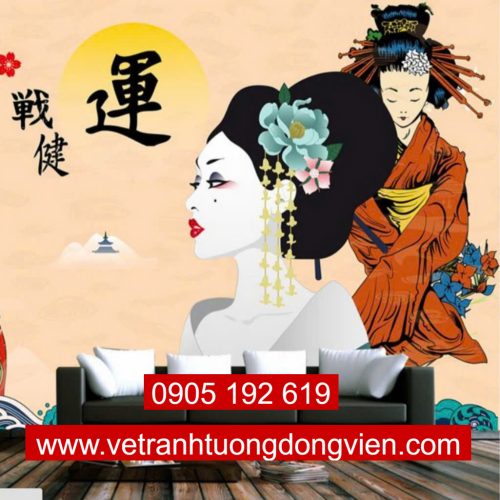Tranh tường nhà hàng 01
