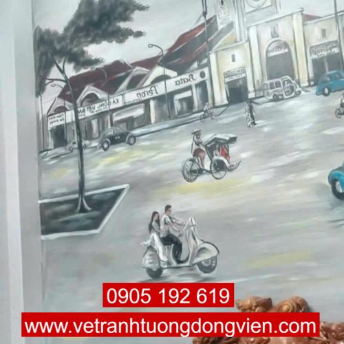 Tranh sài gòn xưa
