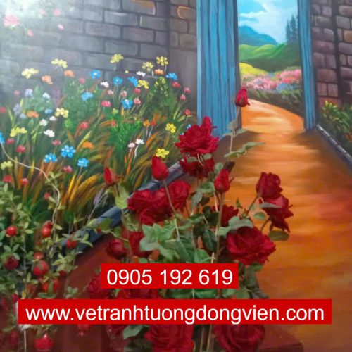 Tranh tường nhà hàng 02