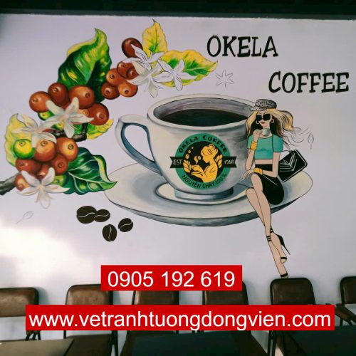 Tranh tường cafe