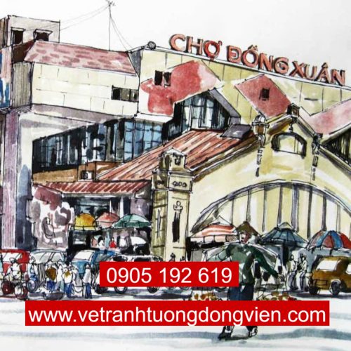 Tranh tường cafe