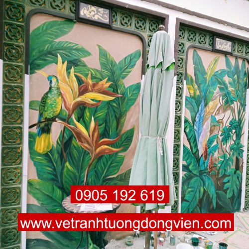 Tranh tường cafe