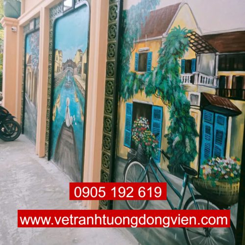 Tranh tường cafe