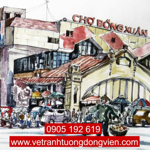 Tranh sài gòn xưa