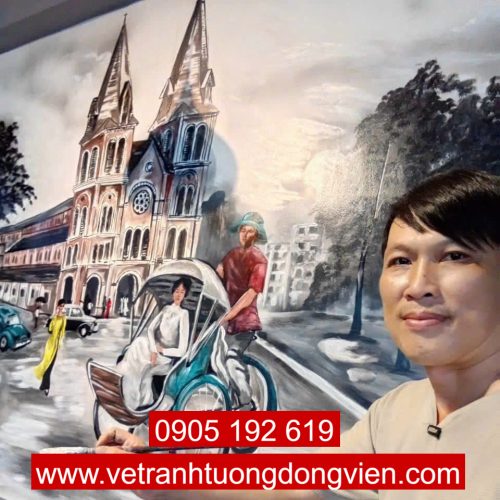 Tranh sài gòn xưa