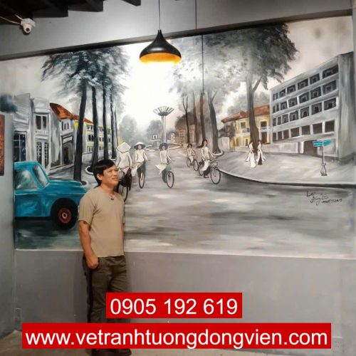 Tranh sài gòn xưa