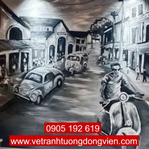 Tranh sài gòn xưa