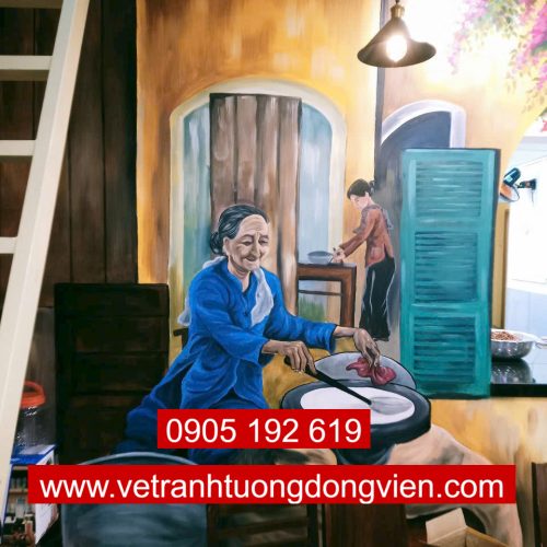 Tranh tường nhà hàng 06